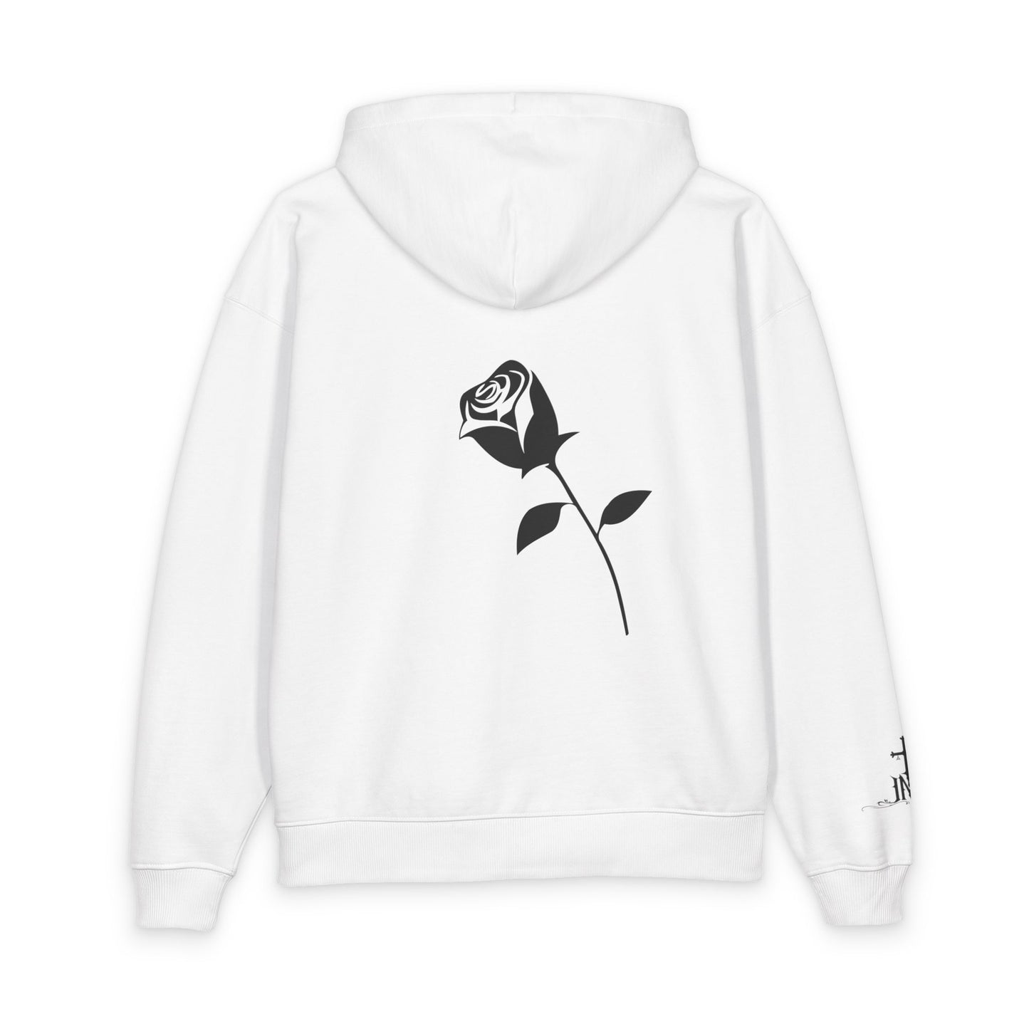 Rose Graphic Hoodie – 'MW MONXBRAY' Logo Streetwear Pullover