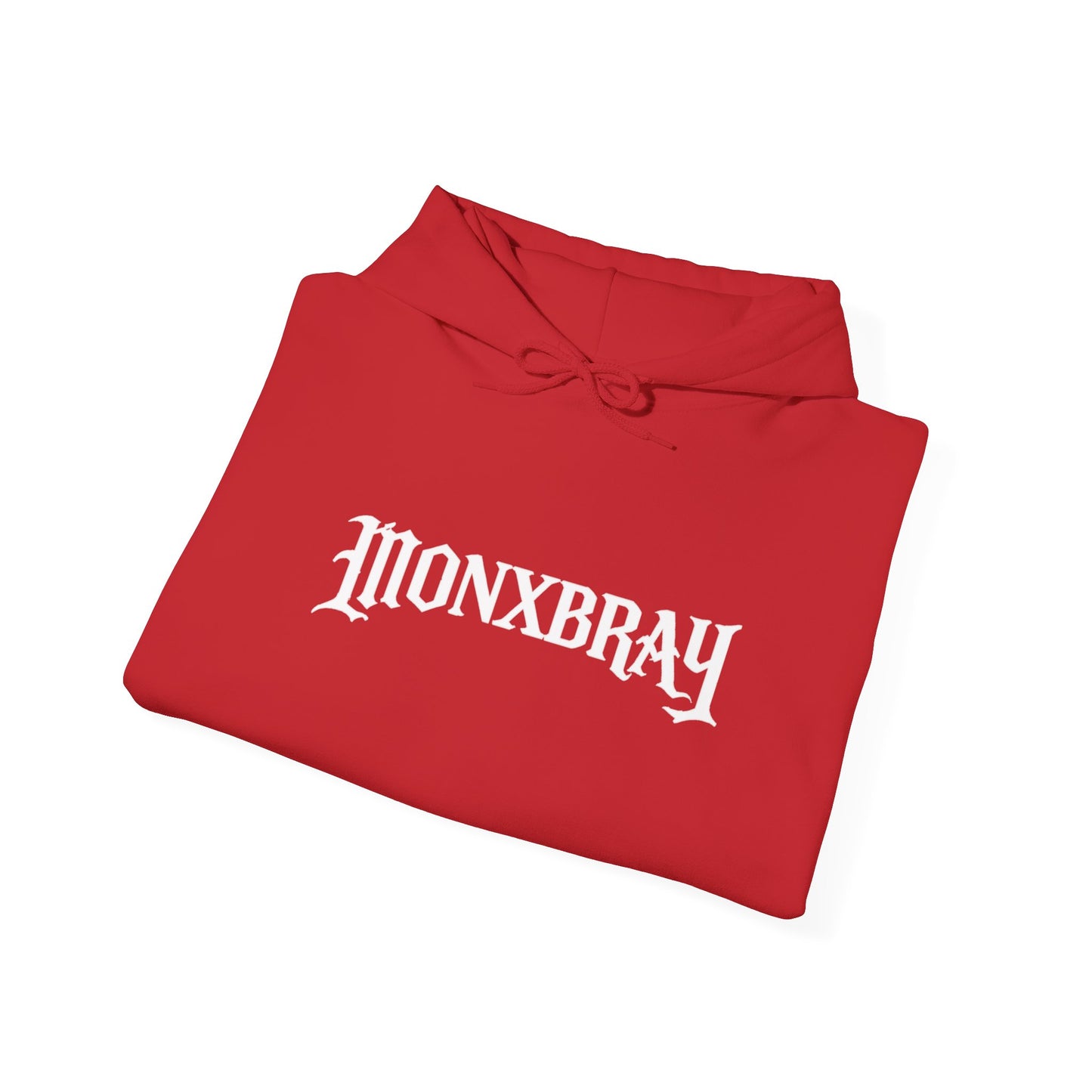 Monxbray Gothic Logo Hoodie — Orange Graphic Pullover (Since 2026)