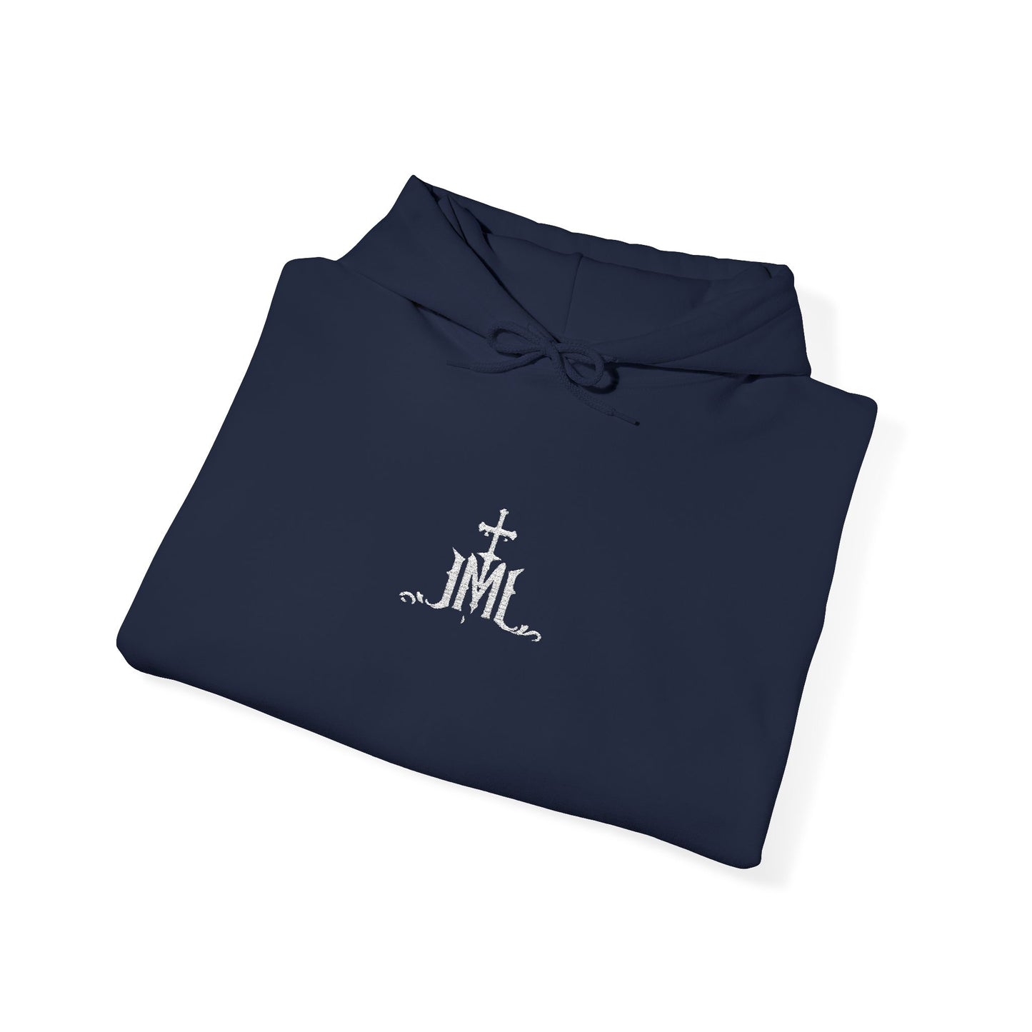 Minimalist Cross & Flowers Hoodie – Spiritual Faith Graphic Hoodie