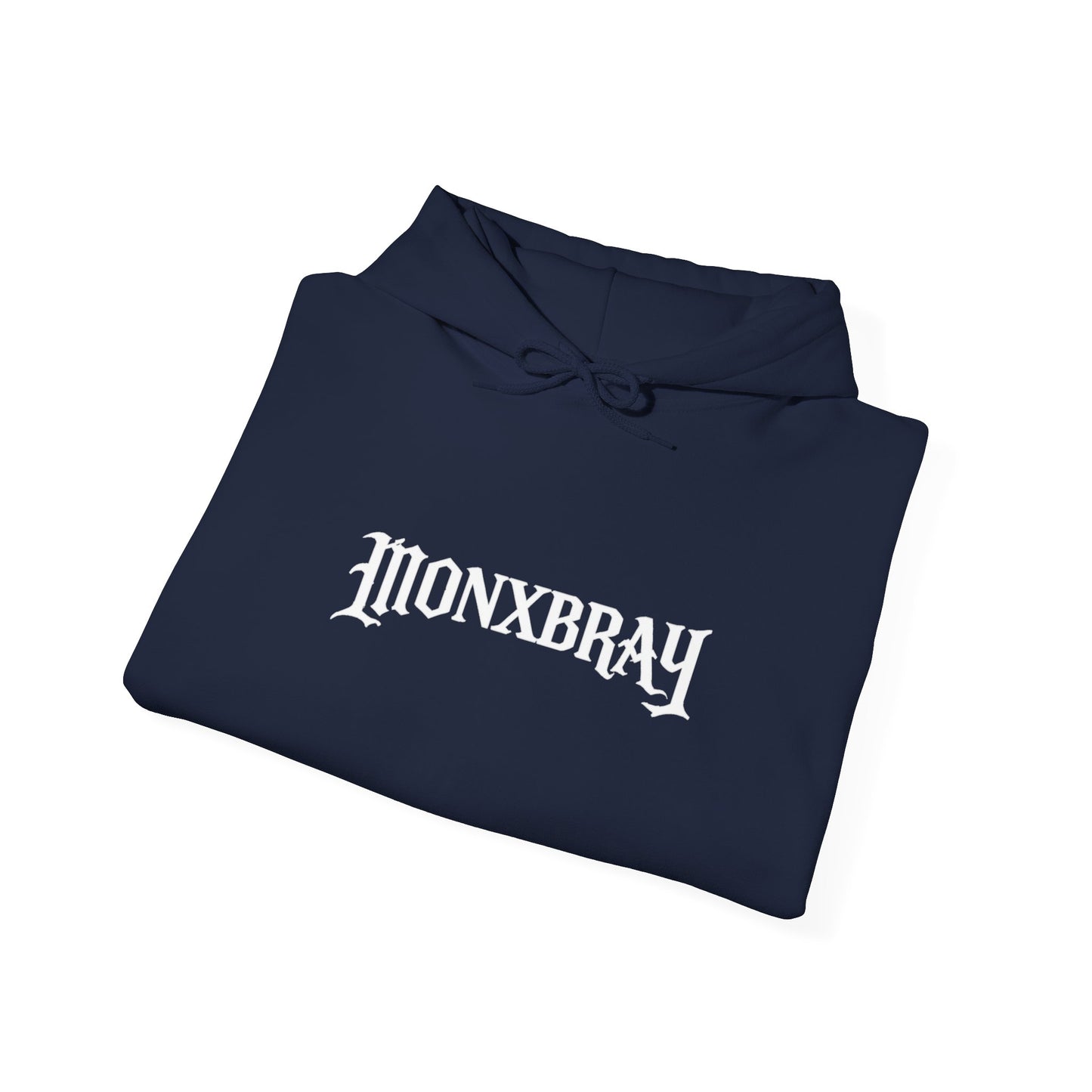 Monxbray Logo Hoodie — Gothic Cross "Monxbray" Pullover (Since 2026)