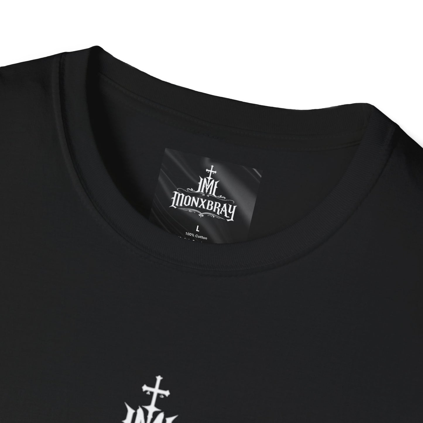 Cross & Monogram Tee – Minimal Christian Logo T-Shirt