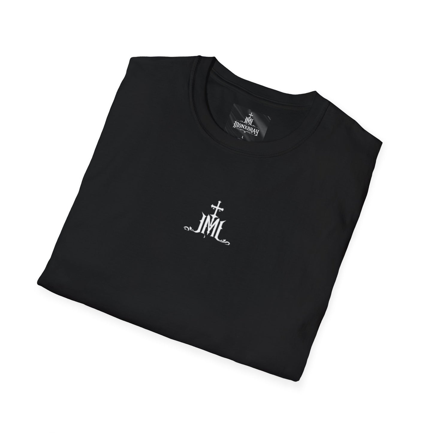Cross & Monogram Tee – Minimal Christian Logo T-Shirt