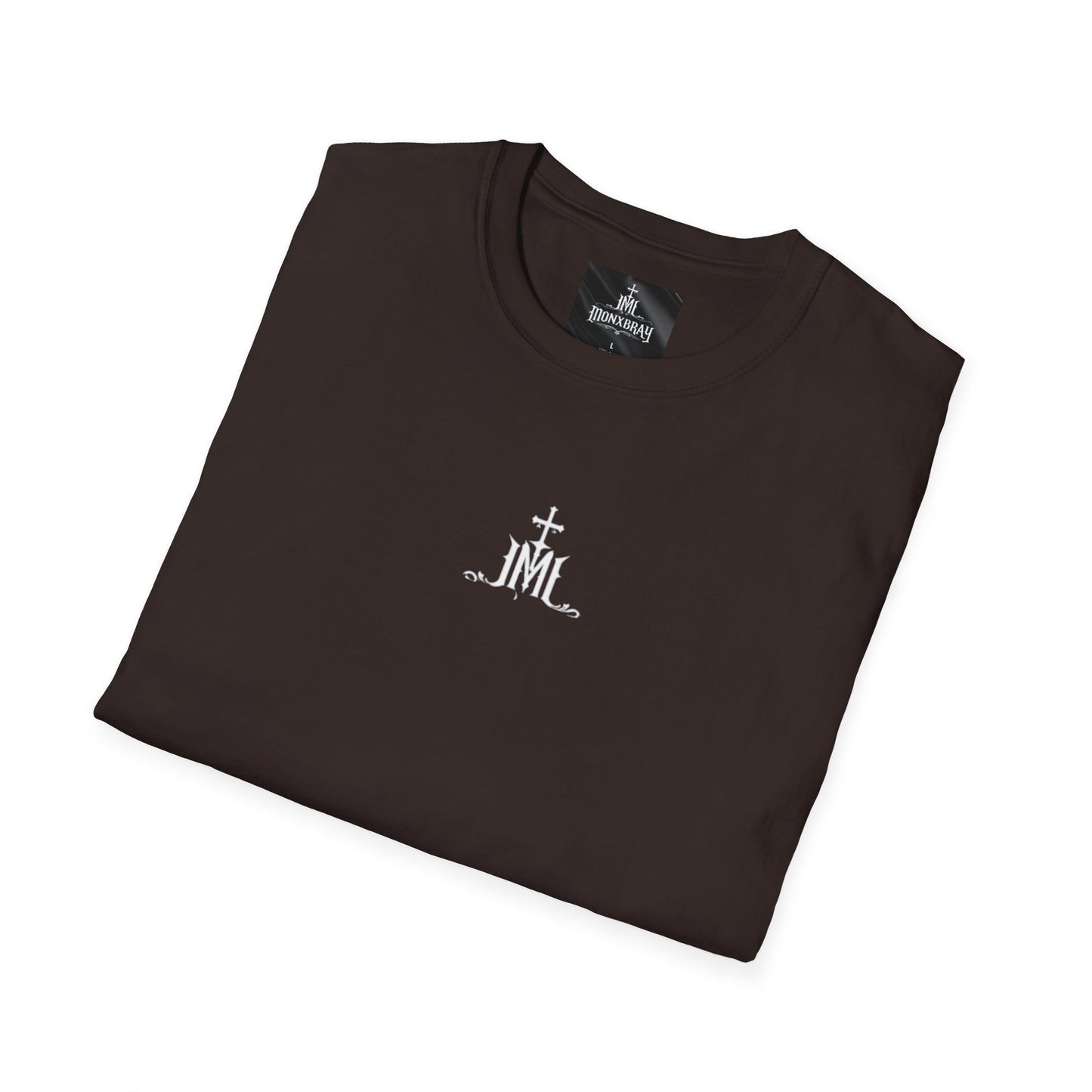 Cross & Monogram Tee – Minimal Christian Logo T-Shirt