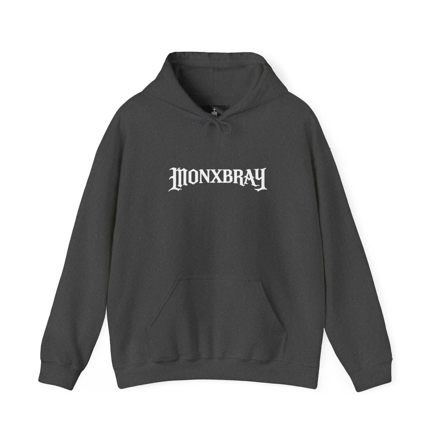 Monxbray Logo Hoodie — Gothic Cross "Monxbray" Pullover (Since 2026)