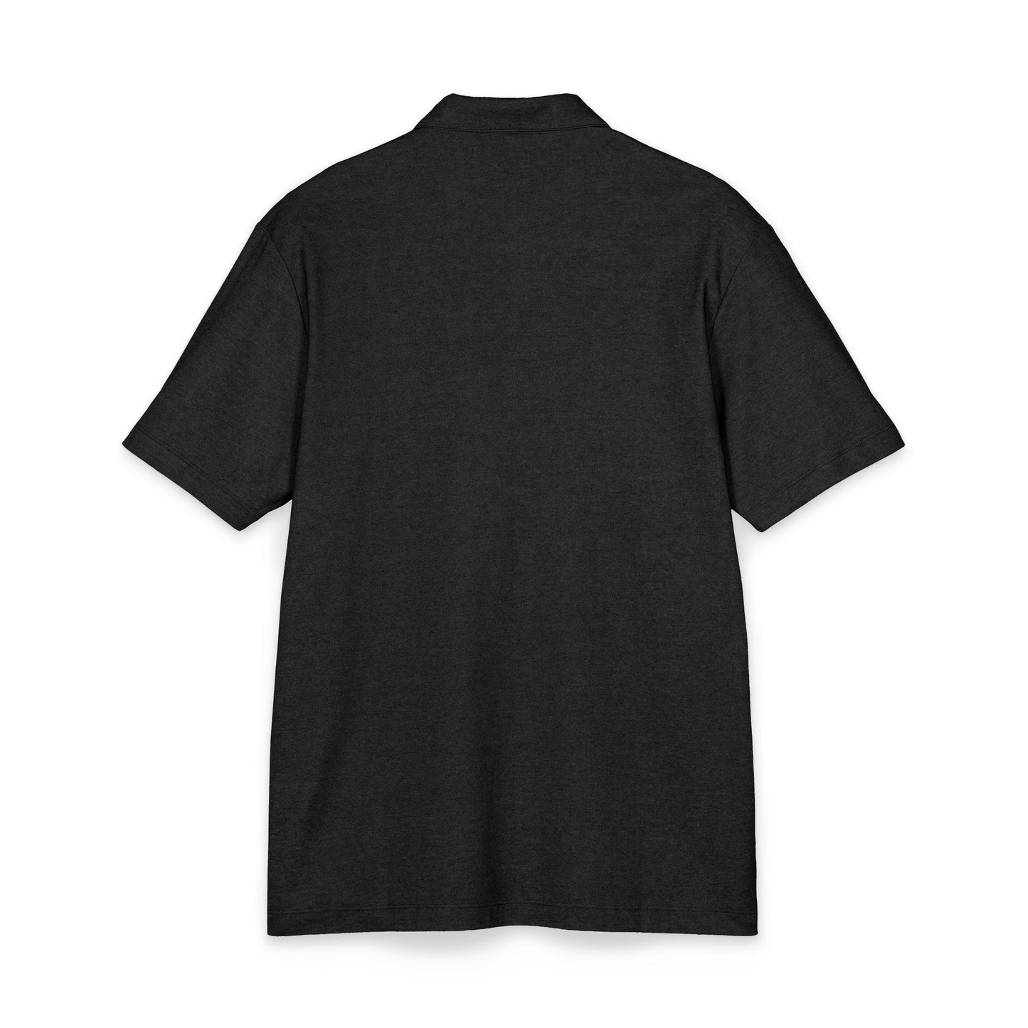 Embroidered Skull & Flames Polo Shirt