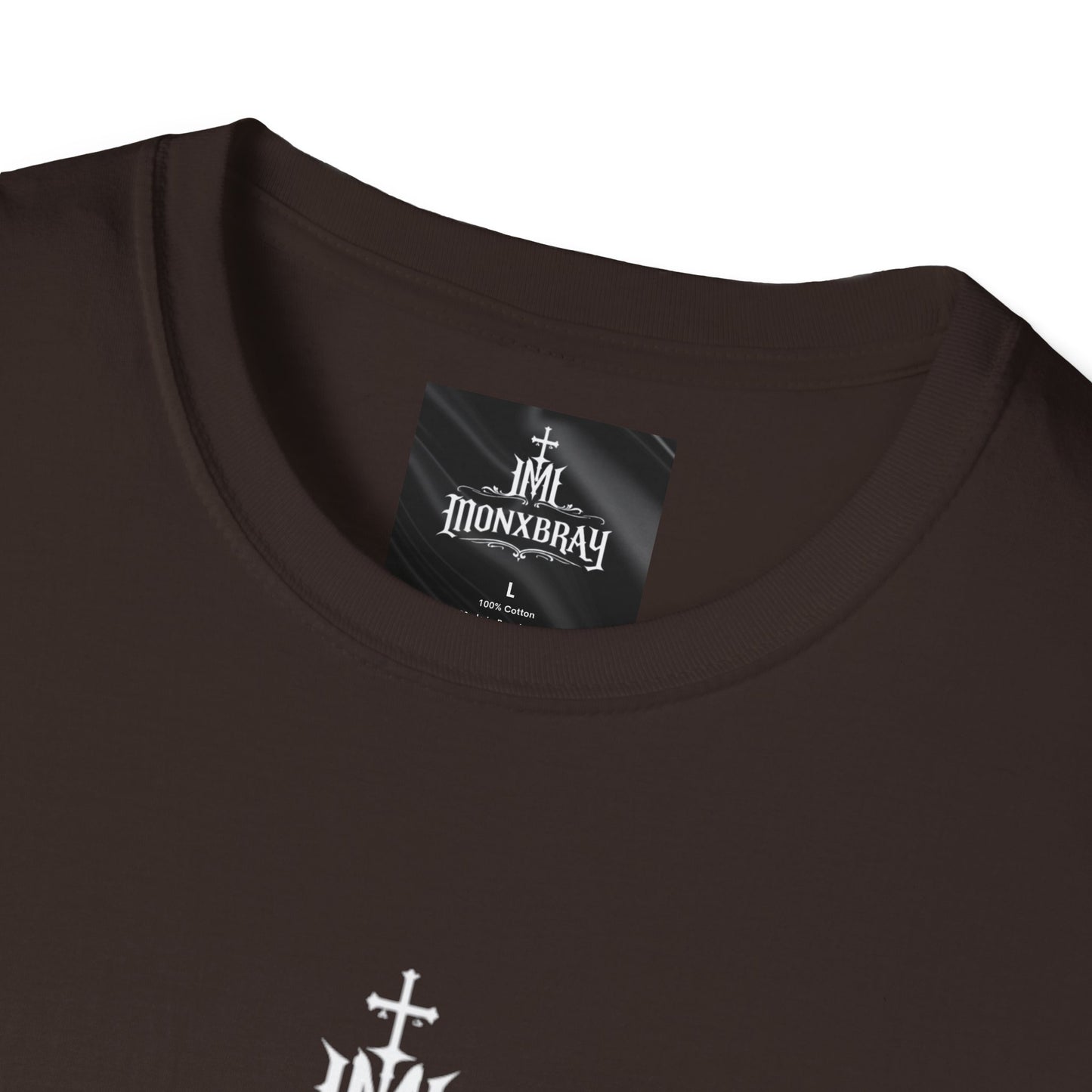 Cross & Monogram Tee – Minimal Christian Logo T-Shirt