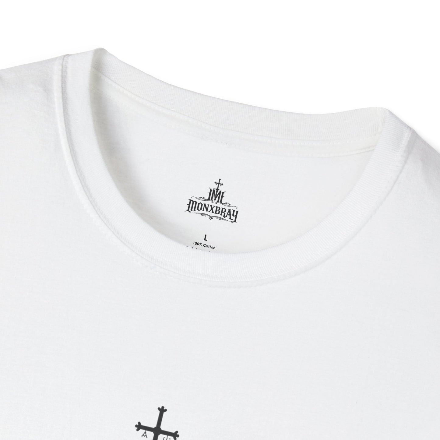 Religious Statue Graphic T-Shirt – ‘Saints Who I Care About’ Back Print