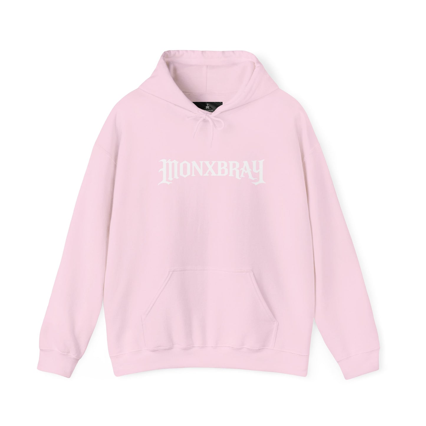 Monxbray Gothic Logo Hoodie — Orange Graphic Pullover (Since 2026)