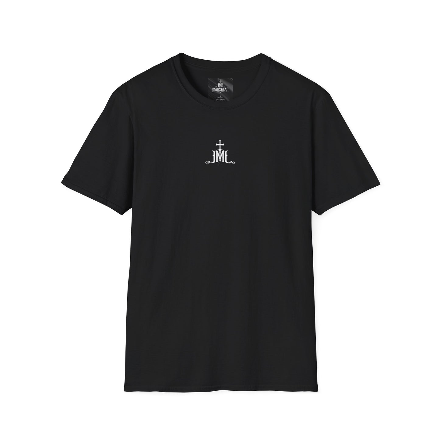 Cross & Monogram Tee – Minimal Christian Logo T-Shirt