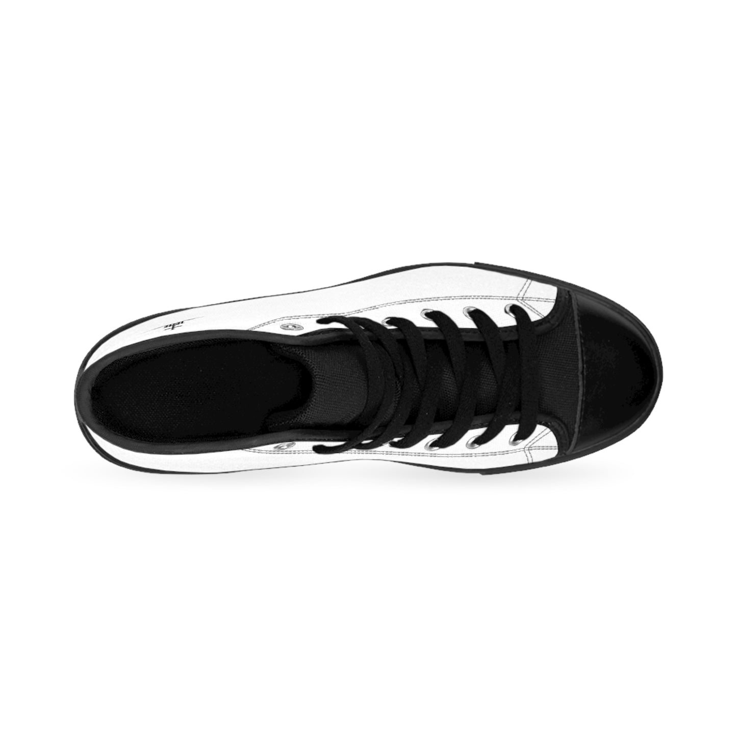 Classic High-Top Sneakers — Minimal Black & White Canvas Men’s Trainers