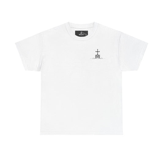 Graphic Tee — Vintage Statue Backprint "Most People Don’t Care About The Blah"