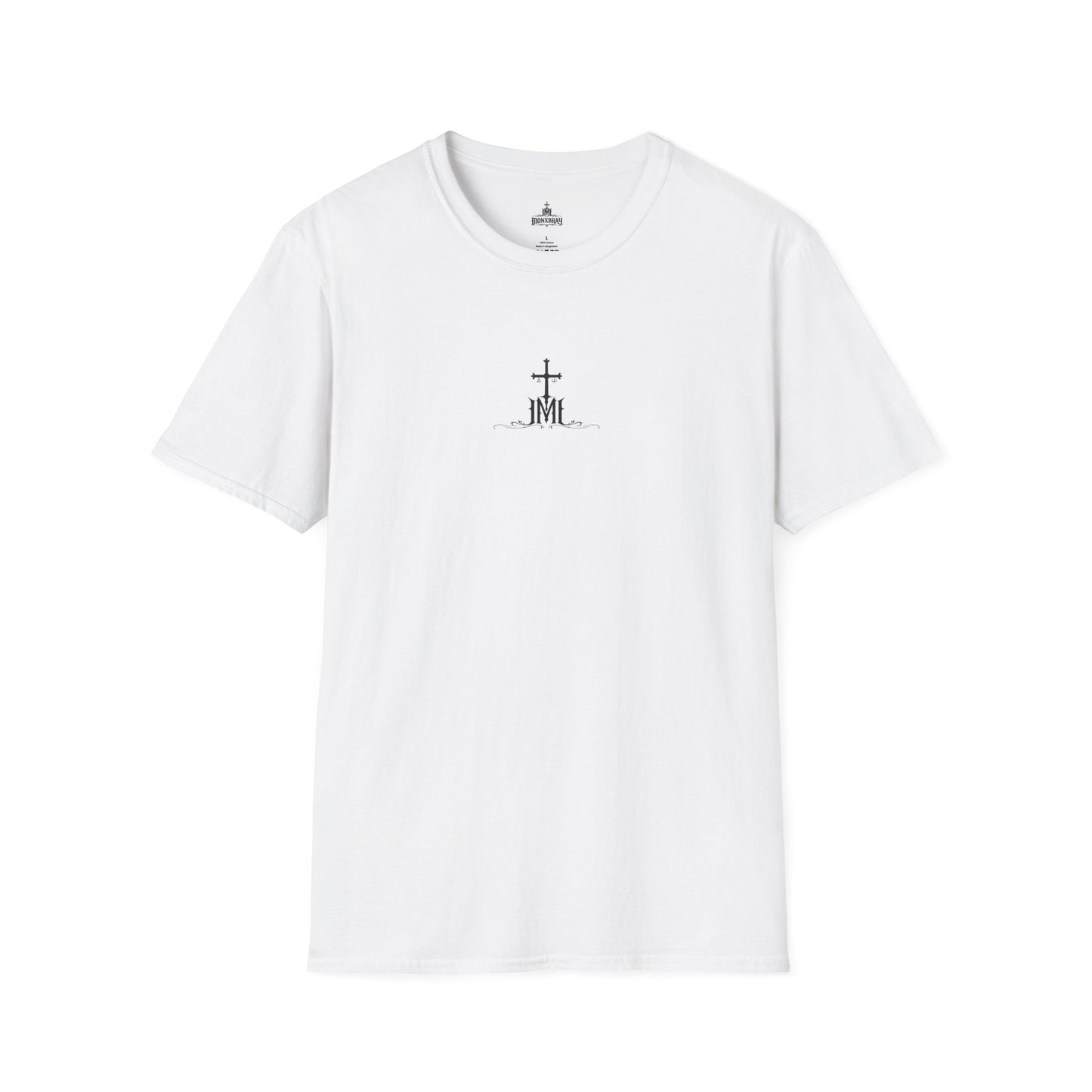 Religious Statue Graphic T-Shirt – ‘Saints Who I Care About’ Back Print