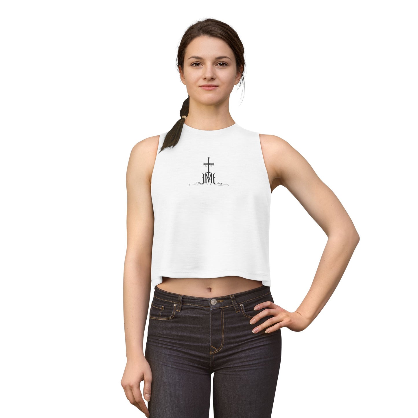 Faith Cross Crop Top — JML MonxBray Spiritual Women's Tank