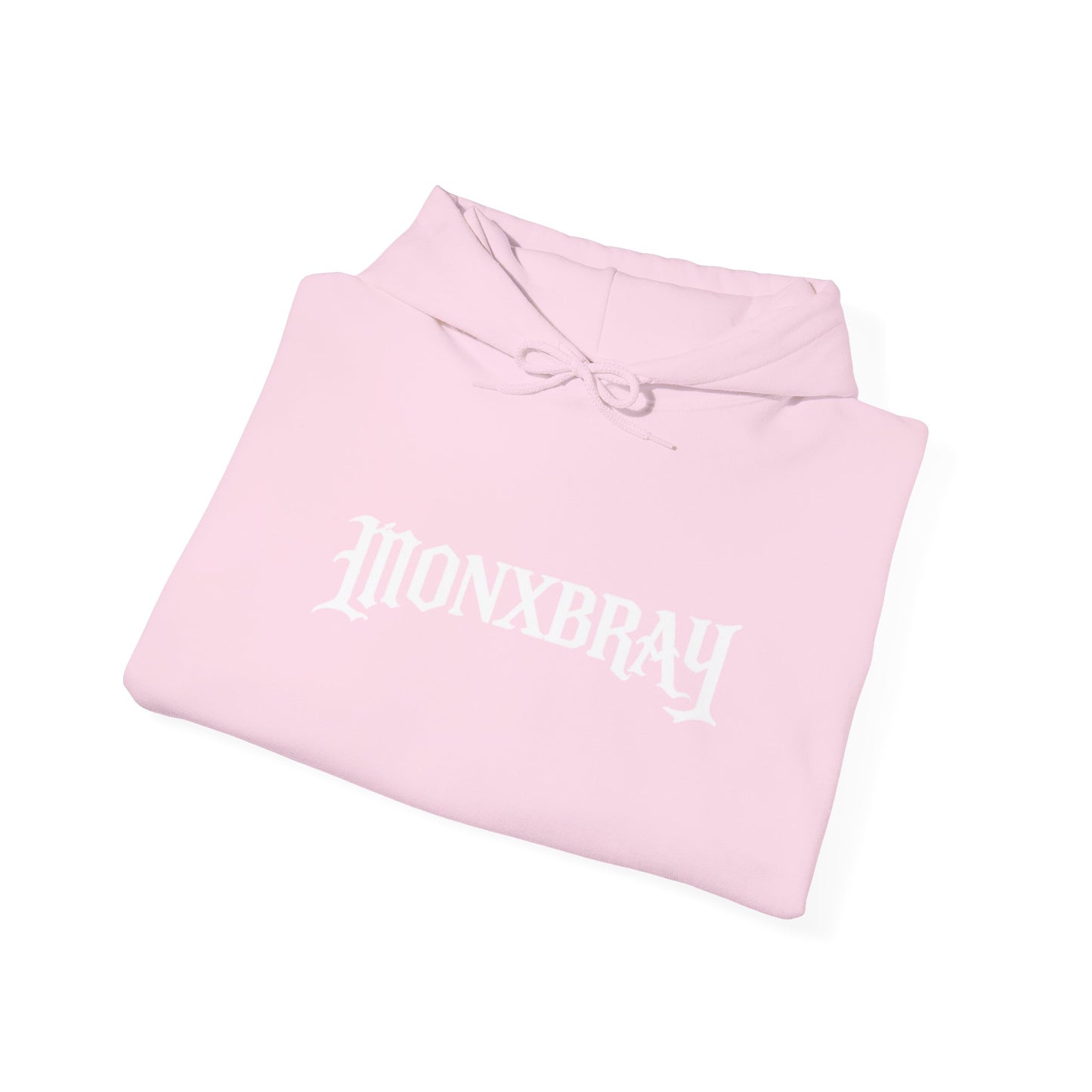 Monxbray Gothic Logo Hoodie — Orange Graphic Pullover (Since 2026)