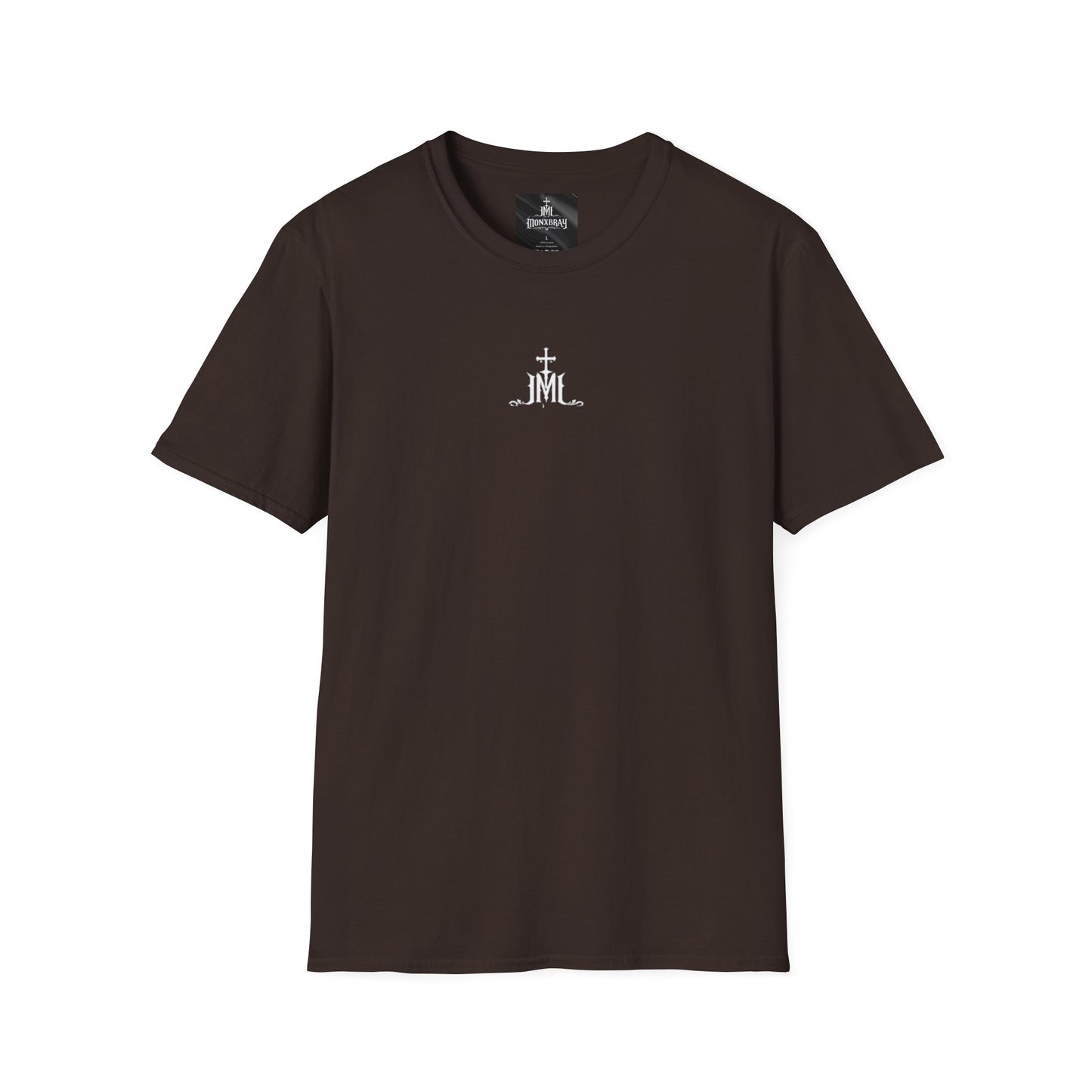 Cross & Monogram Tee – Minimal Christian Logo T-Shirt