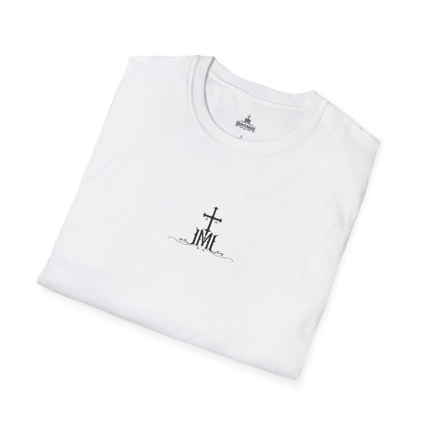 Religious Statue Graphic T-Shirt – ‘Saints Who I Care About’ Back Print