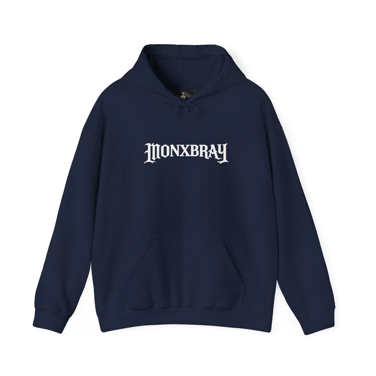 Monxbray Logo Hoodie — Gothic Cross "Monxbray" Pullover (Since 2026)