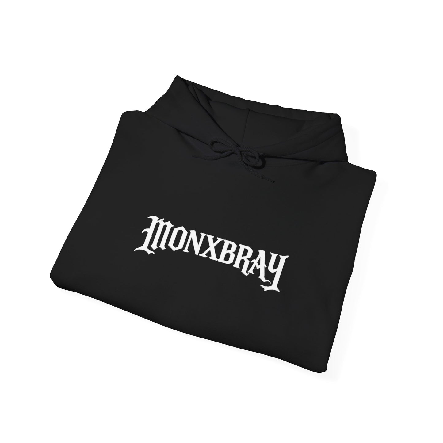 Monxbray Logo Hoodie — Gothic Cross "Monxbray" Pullover (Since 2026)