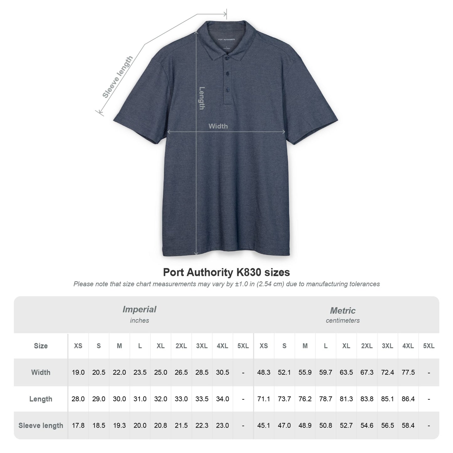 Embroidered Skull & Flames Polo Shirt