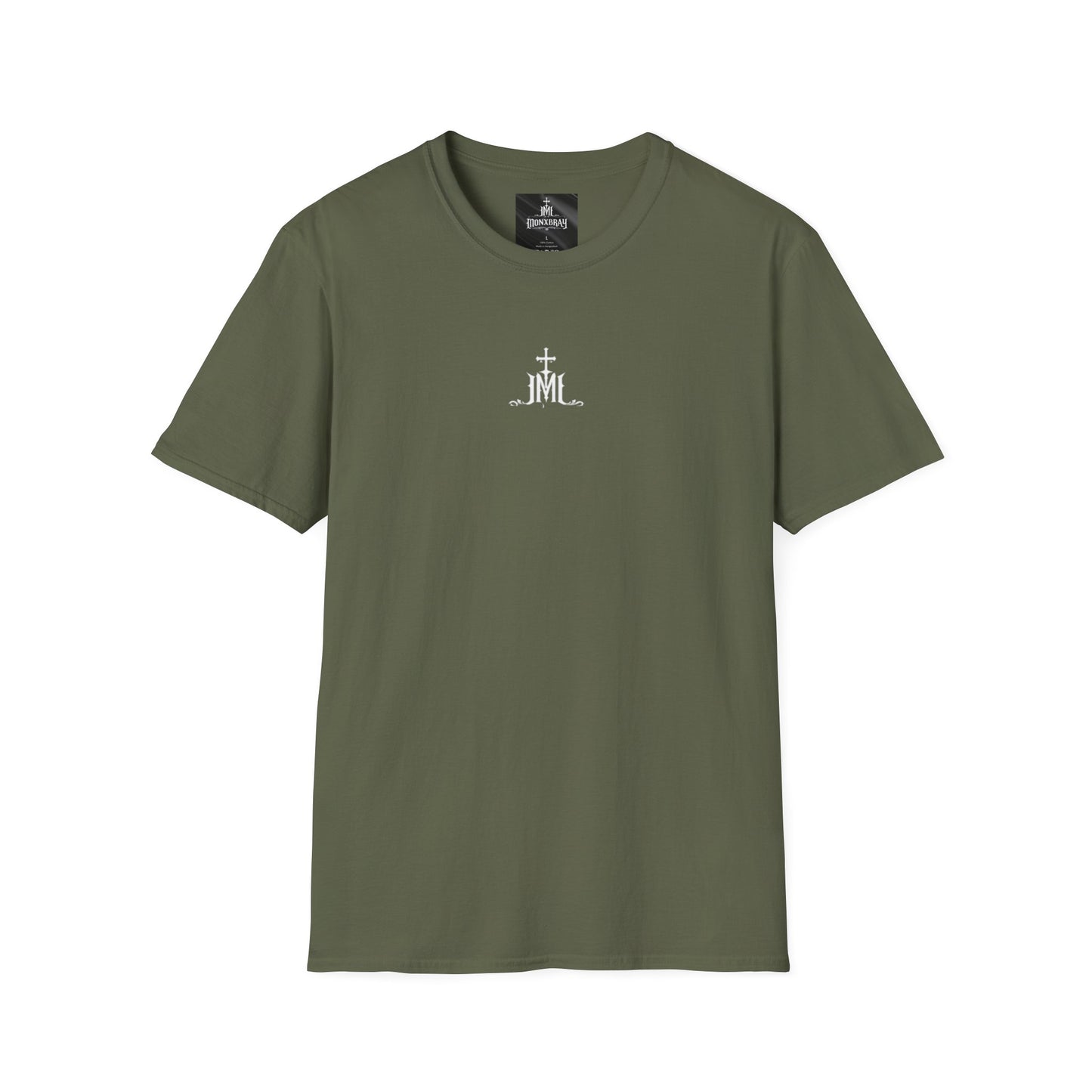 Cross & Monogram Tee – Minimal Christian Logo T-Shirt