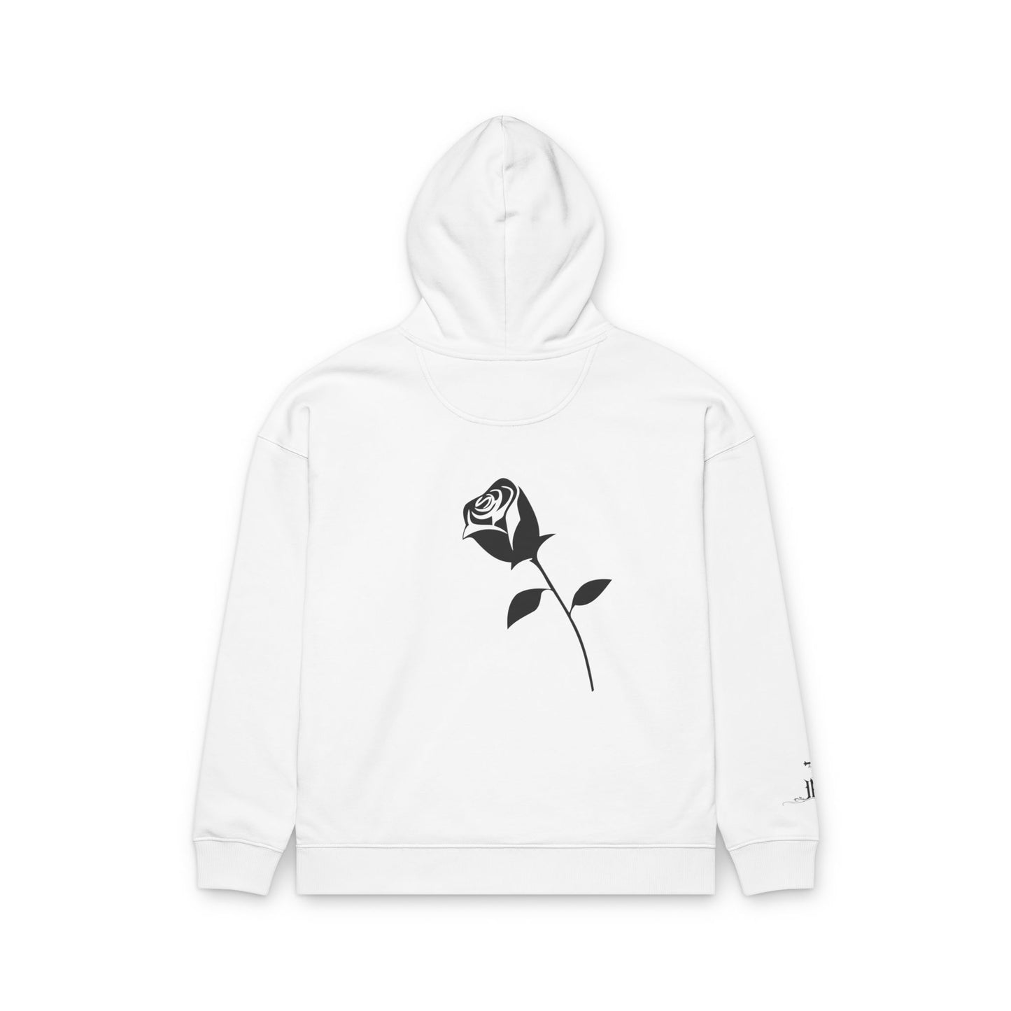 Rose Graphic Hoodie – 'MW MONXBRAY' Logo Streetwear Pullover